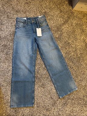 Zara Light Blue Straight Leg Kids Jeans